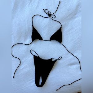 I AM GIA Bambi Bikini Top and Botton in Black